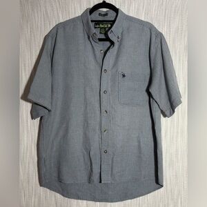 Casual Blue Button-Down Shirt